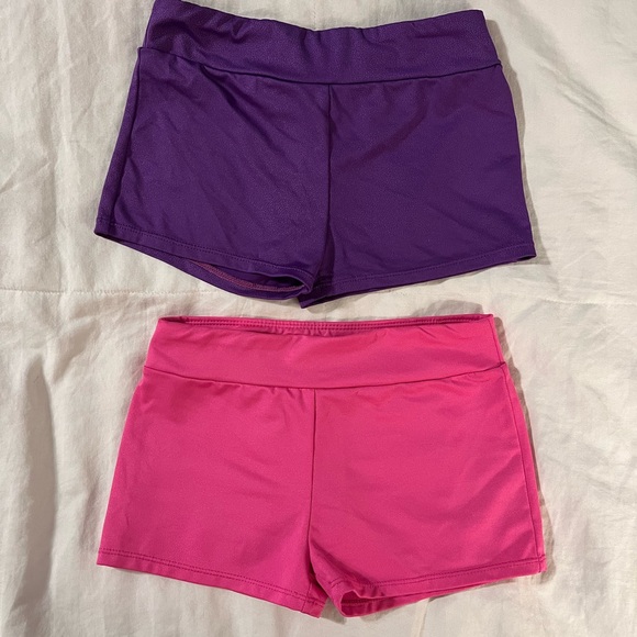 Freestyle by Danskin‎ Gymnastics shorts cover Swim shorts L 10/12 - Picture 1 of 4